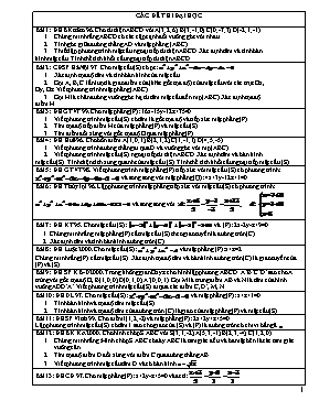 Các đề thi đại học môn Toán